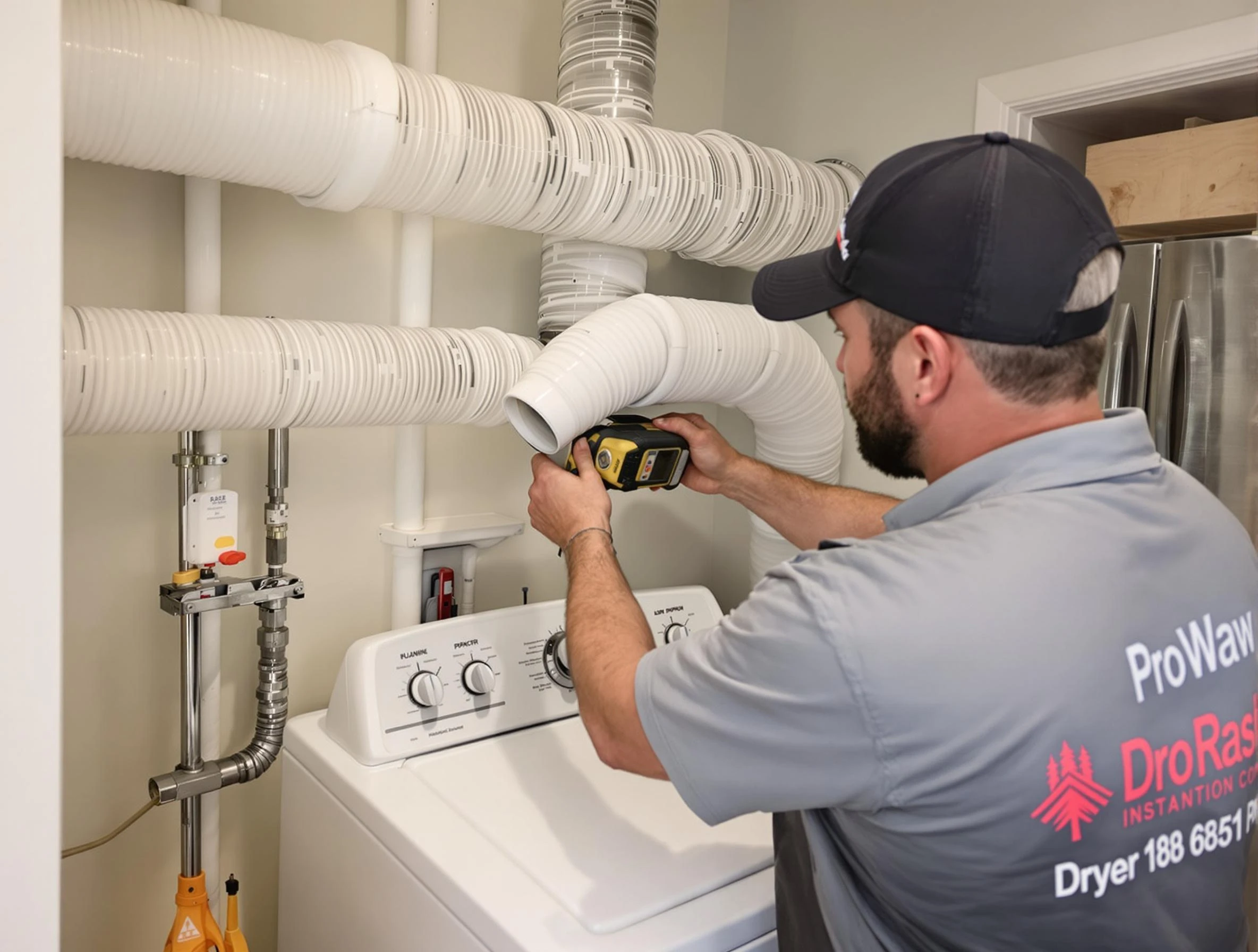 Professional dryer vent hose installation by Lafayette Dryer Vent Cleaning in Lafayette